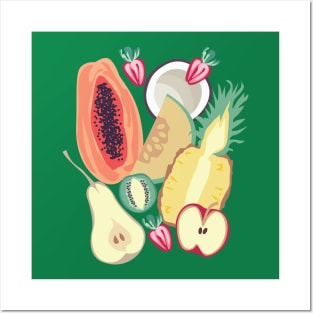 Tropical Fruits Posters and Art